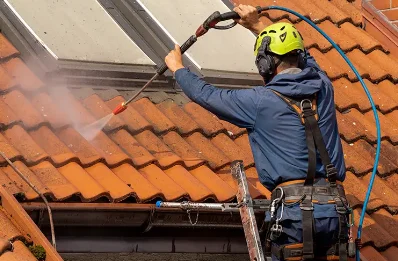 Démoussage et hydrofuge de toiture aux Bessons